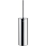 Porte - balai mural inox avec brosse wc et couvercle delabie 4051p