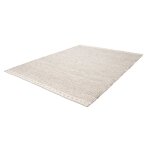 Deladeco - tapis moderne en laine rectangle tiss� main dalma beige 120x170