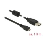 Cble usb usb 2. 0 usb - a mle, usb - micro - b mle 1. 50 m noir avec noyau en ferrite 84902 c697151 ...