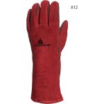 Jamais utilise] paquet 12 paires de gants soudeur crote de cuir delta plus traite anti - chaleur t10 ...