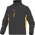 Veste de travail softshell grise manches amovibles - delta plus - myse2gj0 52 / 54 (l)