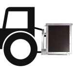 Dema - caisse de transport pour tracteur dtb 300 - attelage 3 points