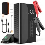 D�marreur de voiture et pompe � air 2 - en - 1 - 1000a - 150 psi - 10400mah - con�u pour le d�pannage ...