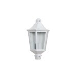Demi applique extérieure 60w e27 fonte blanche loan Demi applique extérieure 60w e27 fonte blanche loan