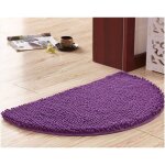 Demi - cercle tapis salle bain, doux absorbant chenille tapis de baignoire duveteux antid�rapante tapis ...