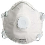 Demi - masque classique valve ffp2 nr d singer safety bo�te de 10 pi�ces blanc unique