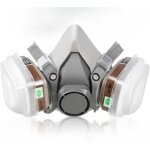 Demi - masque avec filtre, respirateur r�utilisable, ensemble de masques respiratoires � gaz professionnels, ...