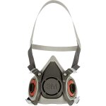 Demi masque de protection 3m 6200 réutilisable, confortable, ajustable - peinture et industrie Demi masque de protection 3m 6200 réutilisable, confortable, ajustable - peinture et industrie