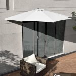 Casa. pro - demi - parasol eger 300 x 150 x 230 cm blanc