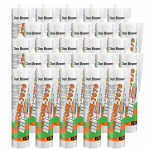 25x mastic silicone neutre b�timent 7070 plus blanc 300ml den braven