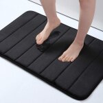 Tapis de bain absorbant antidérapant tapis de bain en mousse tapis de bain lavable - 60 x 90 cm, noir ... Tapis de bain absorbant antidérapant tapis de bain en mousse tapis de bain lavable - 60 x 90 cm, noir ...