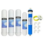 Depuragua - jeux 4 filtres + membrane 50 gpd osmose inverse compatible Depuragua - jeux 4 filtres + membrane 50 gpd osmose inverse compatible