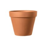 Deroma - vase brut cotto 25cm rouge