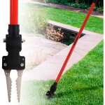 Black&decker - d�sherbeur griffes dent�es jardin pinces acier inoxydable orange noir