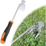 Desherbeur manuel, outil de d�sherbage avec manche, traditionnel arrache mauvaise herbes jardinage