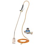 Desherbeur thermique � gaz + d�tendeur propane + tuyau gaz 5m�tres bruleur 60 mm kemper