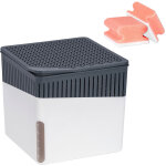 Dshumidificateur d'air 1kg, absorbeur d'humidit, 16, 5x15, 7x16, 5 cm, blanc