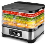 Déshydrateur en acier inoxydable 450w avec régulateur de température 35 - 70°c séchoir pour fruits, champignon ... Déshydrateur en acier inoxydable 450w avec régulateur de température 35 - 70°c séchoir pour fruits, champignon ...