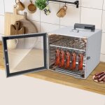 D�shydrateur alimentaire et armoire de s�chage en acier inoxydable, grand format, 10 niveaux, 20 crochets, ...