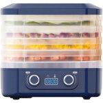 D�shydrateur alimentaire, contr�le de temp�rature, minuterie de 48 heures, 5 plateaux, pour fruits et ...