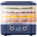 D�shydrateur alimentaire, contr�le de temp�rature, minuterie de 48 heures, 5 plateaux, pour fruits et ...