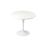 Designetsamaison - table design ronde 90cm blanche