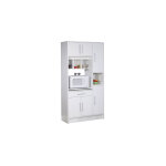 Vente - unique - desserte buffet micro - ondes blanche
