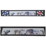 Dessin 3d garde - boue de semi - remorque avec ours polaires 35x240cm, noir