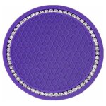 Deesse shop - dessous de verre de voiture 4 pi�ces, sous - verre de voiture en cristal de silicone antid�rapan ...