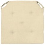 Dessus de chaise lin 40x40x4 cm linen naturel, par soleil d'ocre