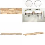 Dessus de meuble de salle de bain non trait� bois d'acacia - bois d'acacia - plan de travail
