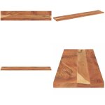 Dessus de table 160x20x3, 8cm rectangulaire bois massif d'acacia - bois d'acacia - table de bar