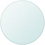 Dessus de table ronde en verre tremp� 400 mm vidaxl