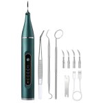 D�tartreur dentaire ultrason pour animaux - kit nettoyage dents chiens / chats - vert - soin v�t�rinaire ...