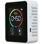 D�tecteur de dioxyde de carbone co2 pour la qualit� de l'air, la temp�rature et l'humidit�, mesure rapide ...