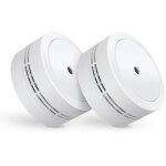 D�tecteur de fum�e compact elro fs7810 - batterie 10 ans - norme europ�enne en14604 - 2 pi�ces blanc