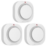 [jamais utilis�] d�tecteur de fum�e domestique, alarme incendie � piles rempla�ables avec indicateur ...