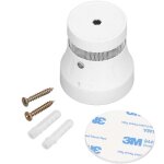 D�tecteur d'incendie de fum�e, support wifi pour application tuya, avec alerte vocale et lumi�re led, ...