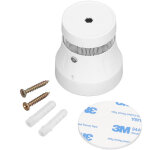 D�tecteur d'incendie de fum�e, support wifi pour application tuya, avec alerte vocale et lumi�re led, ...