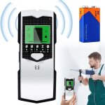 Dtecteur de ligne : dtecteur mural 5 en 1, dtecteur de montants multifonctionnel avec cran lcd et ...