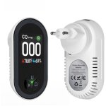 D�tecteur de monoxyde de carbone mural 3 en 1 avec grand �cran affichant le taux de co, la temp�rature ...