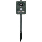 D�tecteur de mouvement solaire pir ext�rieur, r�pulsif ultrasonique pour chiens, chats et oiseaux, lutte ...