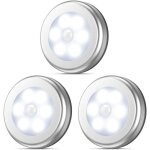 D�tecteur de mouvement, veilleuse led sans fil sans fil stick - anywhere, �clairage de placard, �clairage ...