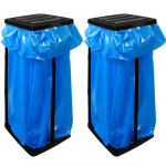 2x supports pour sac - poubelle max. 60l 70x35x30cm couvercle système emboîtement porte - sac poubelle ... 2x supports pour sac - poubelle max. 60l 70x35x30cm couvercle système emboîtement porte - sac poubelle ...