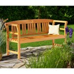 Deuba - banc de jardin rose 150cm en bois d'eucalyptus certifi� fsc� banc ext�rieur banquette jardin ...