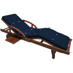 Coussin pour transat chaise longue de jardin 195cm hydrofuge 8 boutons coussin abin de soleil intrieur ...