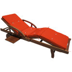 Coussin pour transat chaise longue de jardin 195cm hydrofuge 8 boutons coussin abin de soleil intrieur ...