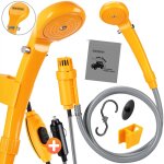 Douche de camping portable 12v avec pompe immerge douche de voyage randonne voiture