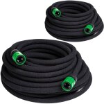 Set de 2 tuyaux d'arrosage micro - poreux economies d'eau 30 mtres entretien jardin irrigation fleurs ...