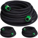 Set de 3 tuyaux d'arrosage micro - poreux economies d'eau 45 mtres entretien jardin irrigation fleurs ...